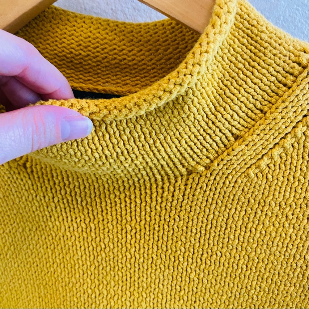 J Crew Always Women's Mustard Yellow Roll Neck Sweater Size XS - Picture 8 of 10